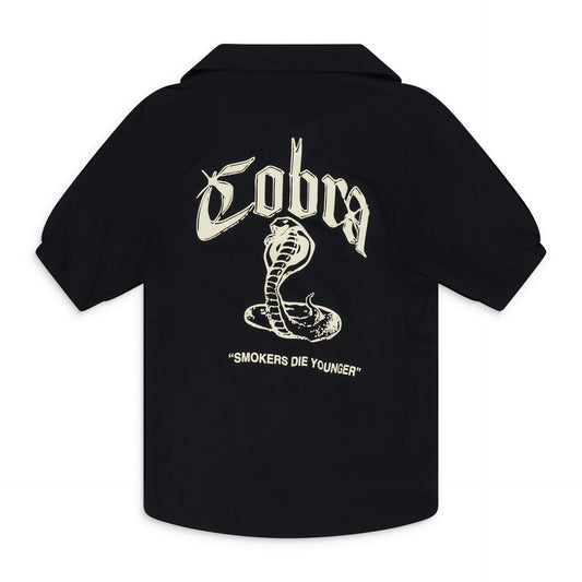 Black Cobra Button-Up Shirt