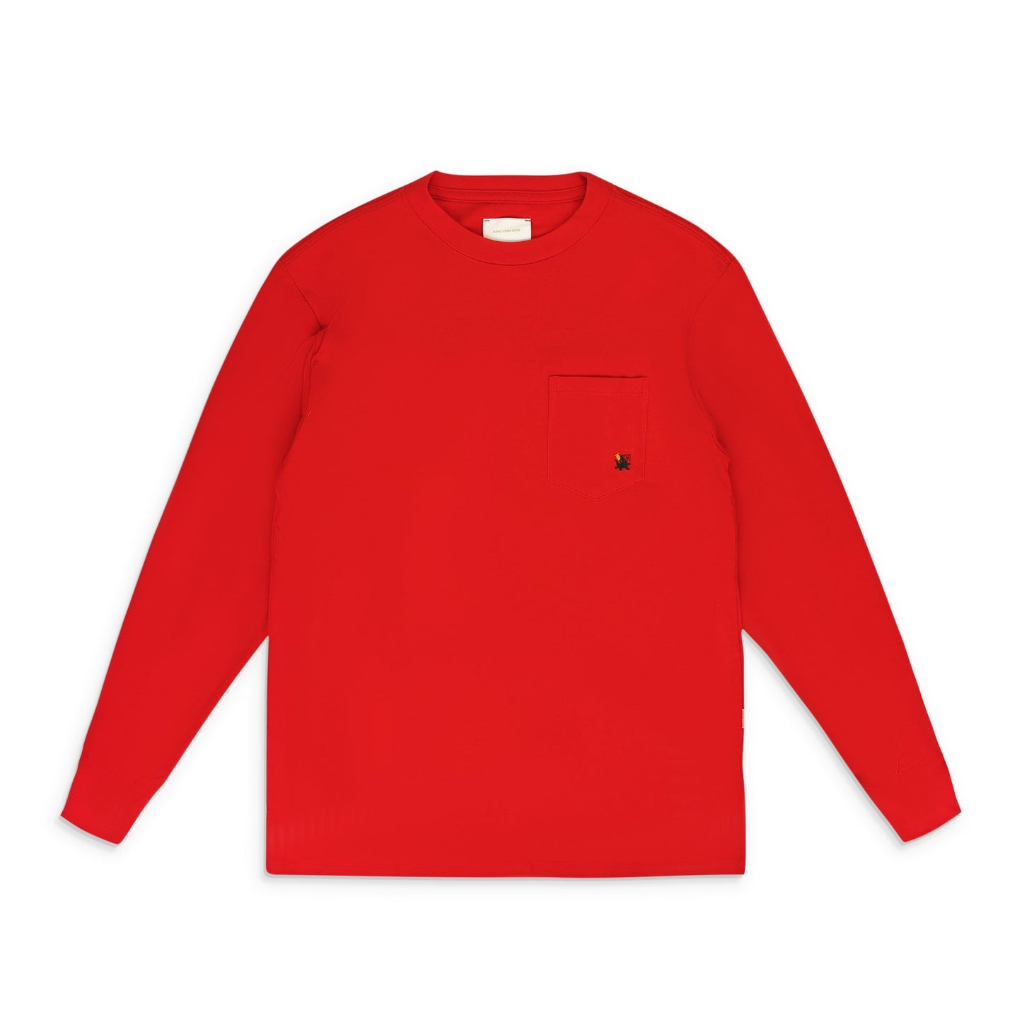 Red Pocket Logo LS T-Shirt