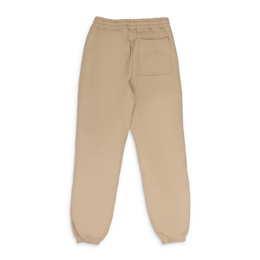Beige Script Logo Sweatpant