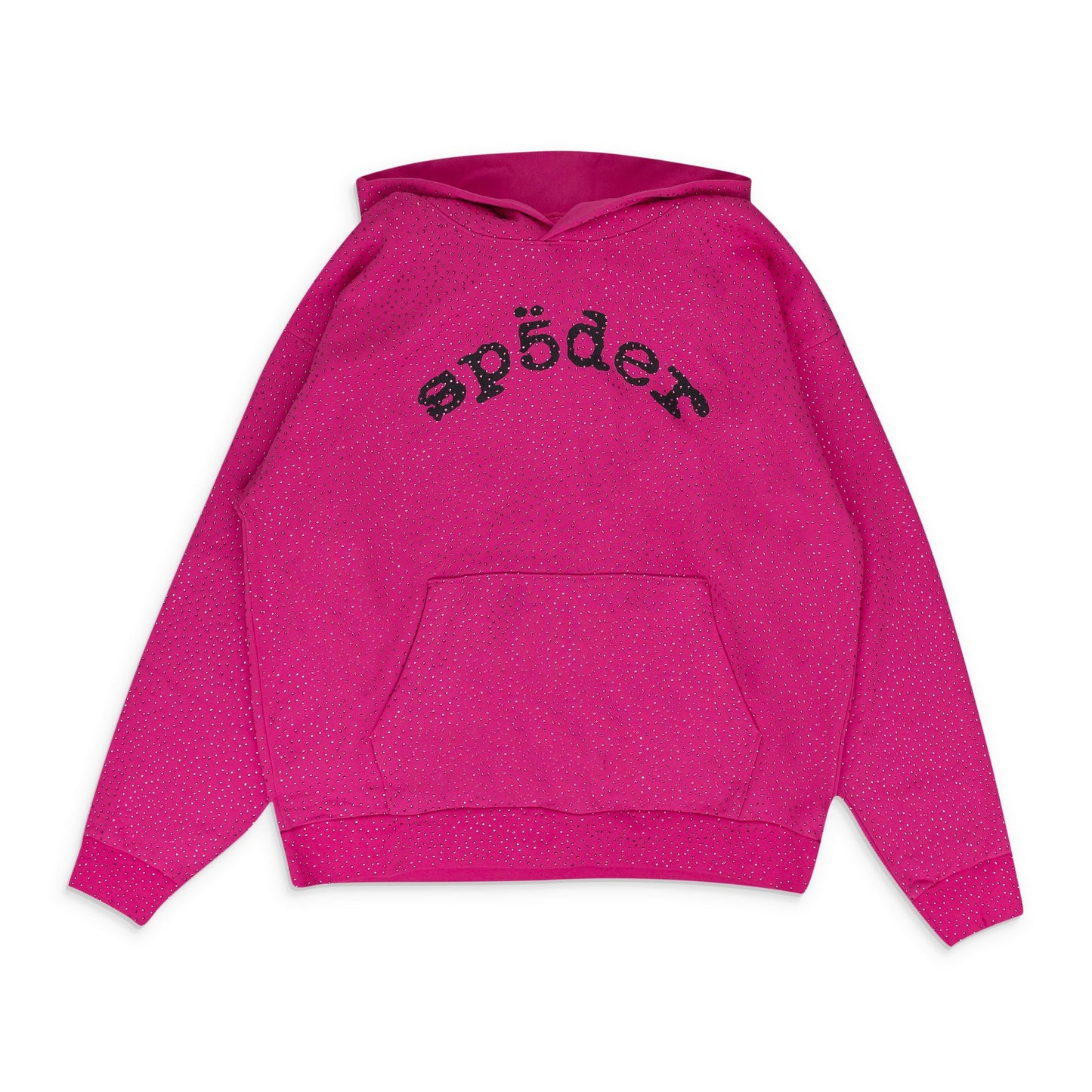 Pink AOP Rhinestone Hoodie