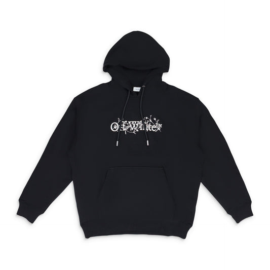 BLACK-WHITE Flower Hoodie