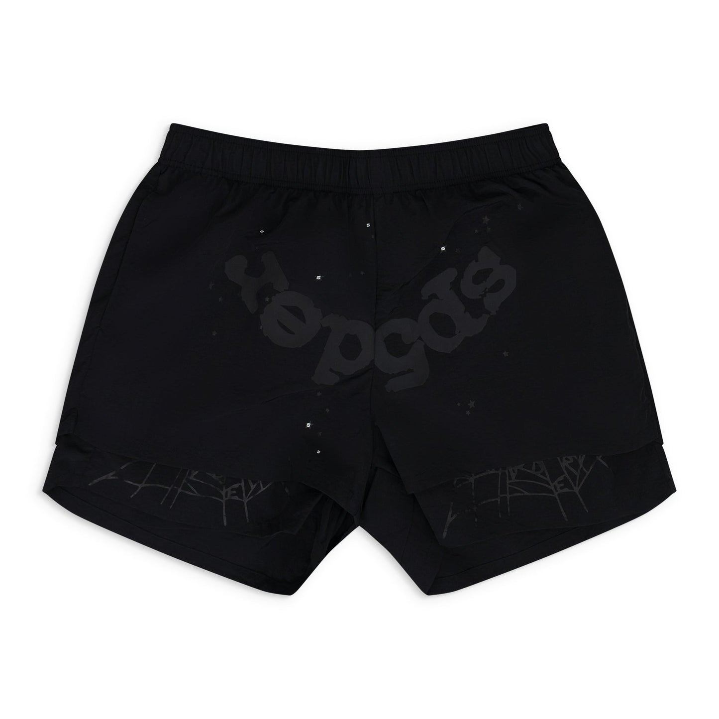 Black Og Web Double Layer Shorts