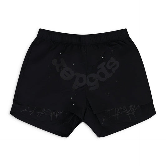 Black Og Web Double Layer Shorts