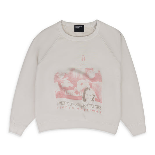 Vintage White Modular Long-Sleeve T-Shirt