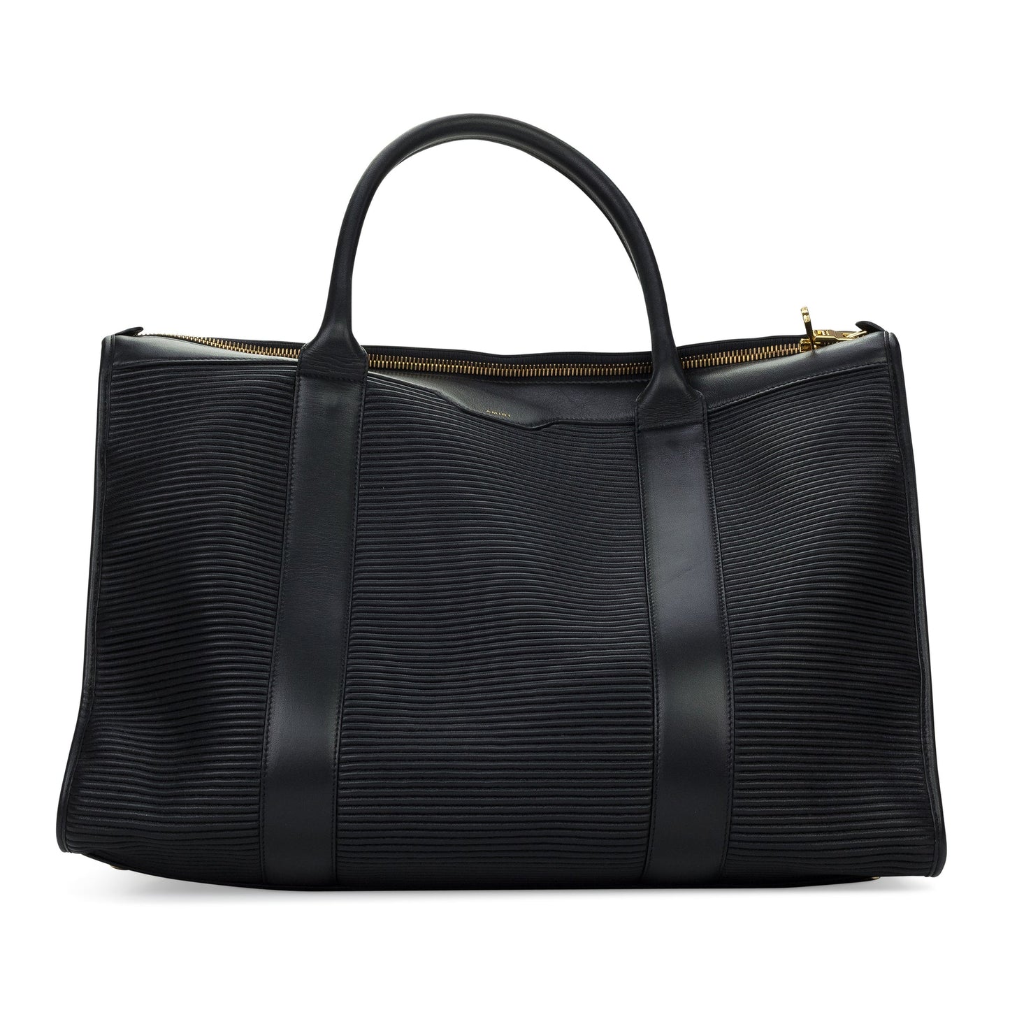 Black Nappa Mx1 Padding Weekender Messenger Bag