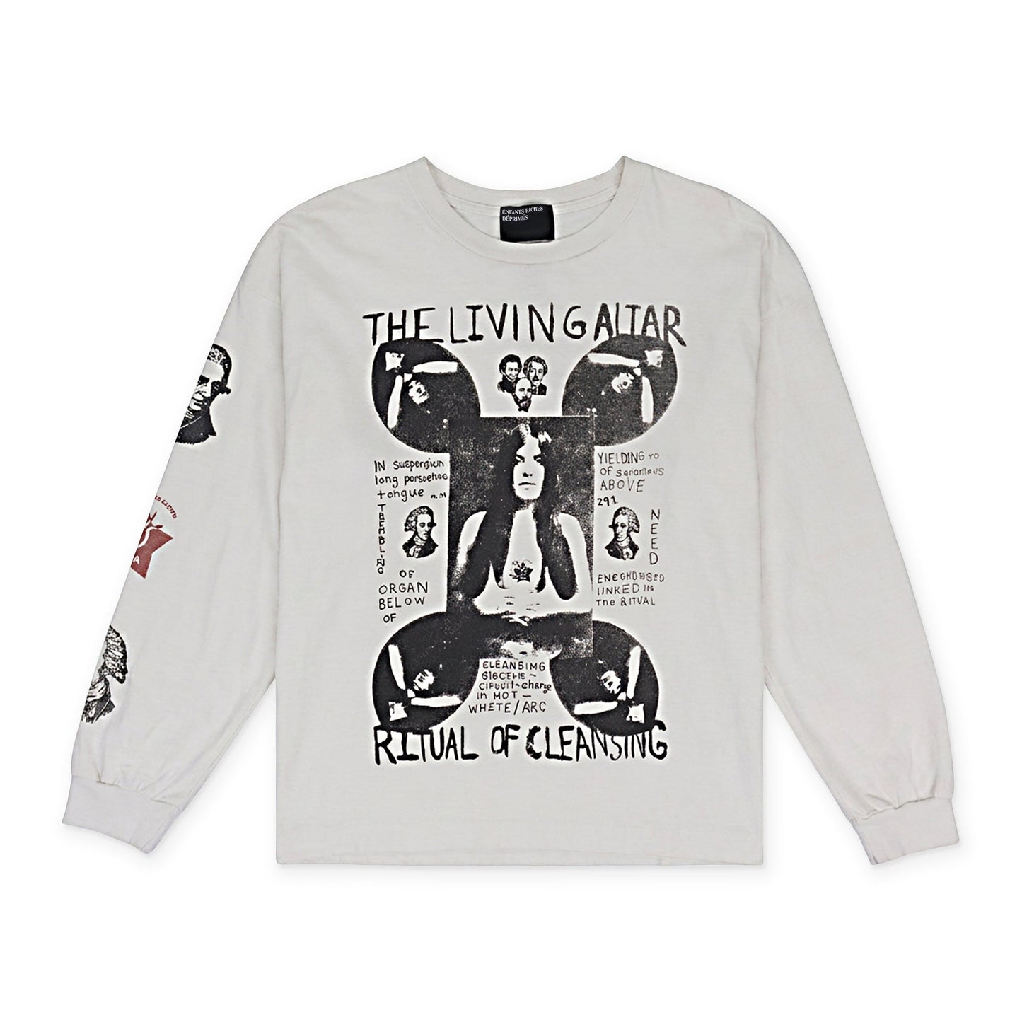 White Living Altar LS T-shirt
