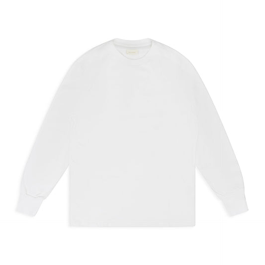 White Longsleeve Tonal Logo T-Shirt