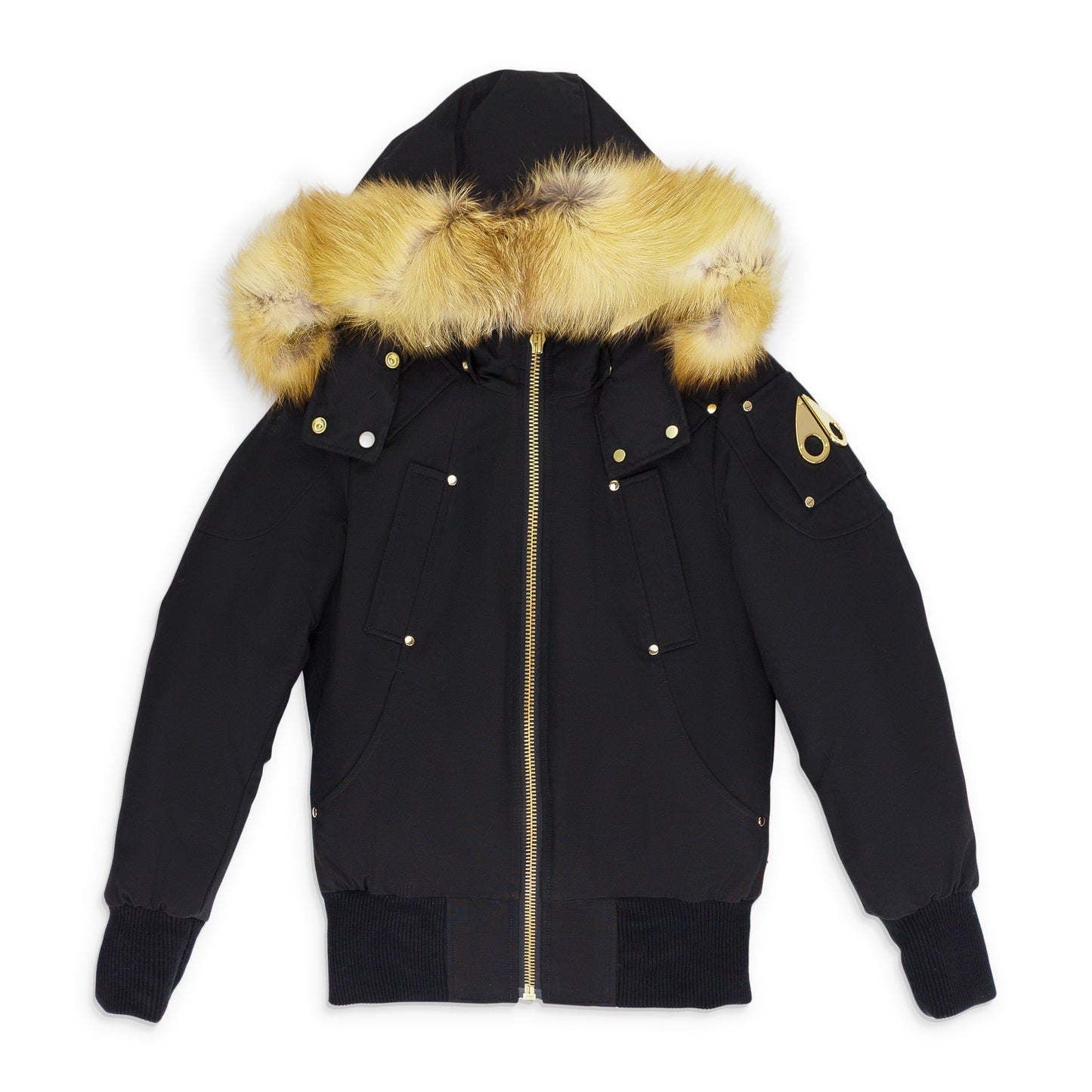 Black / Gold Sainte Flavie Bomber Jacket