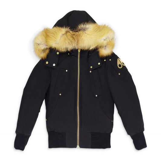 Black / Gold Sainte Flavie Bomber Jacket