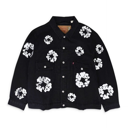 Black x Levi's All Over Wreath Type-2 Denim Jacket