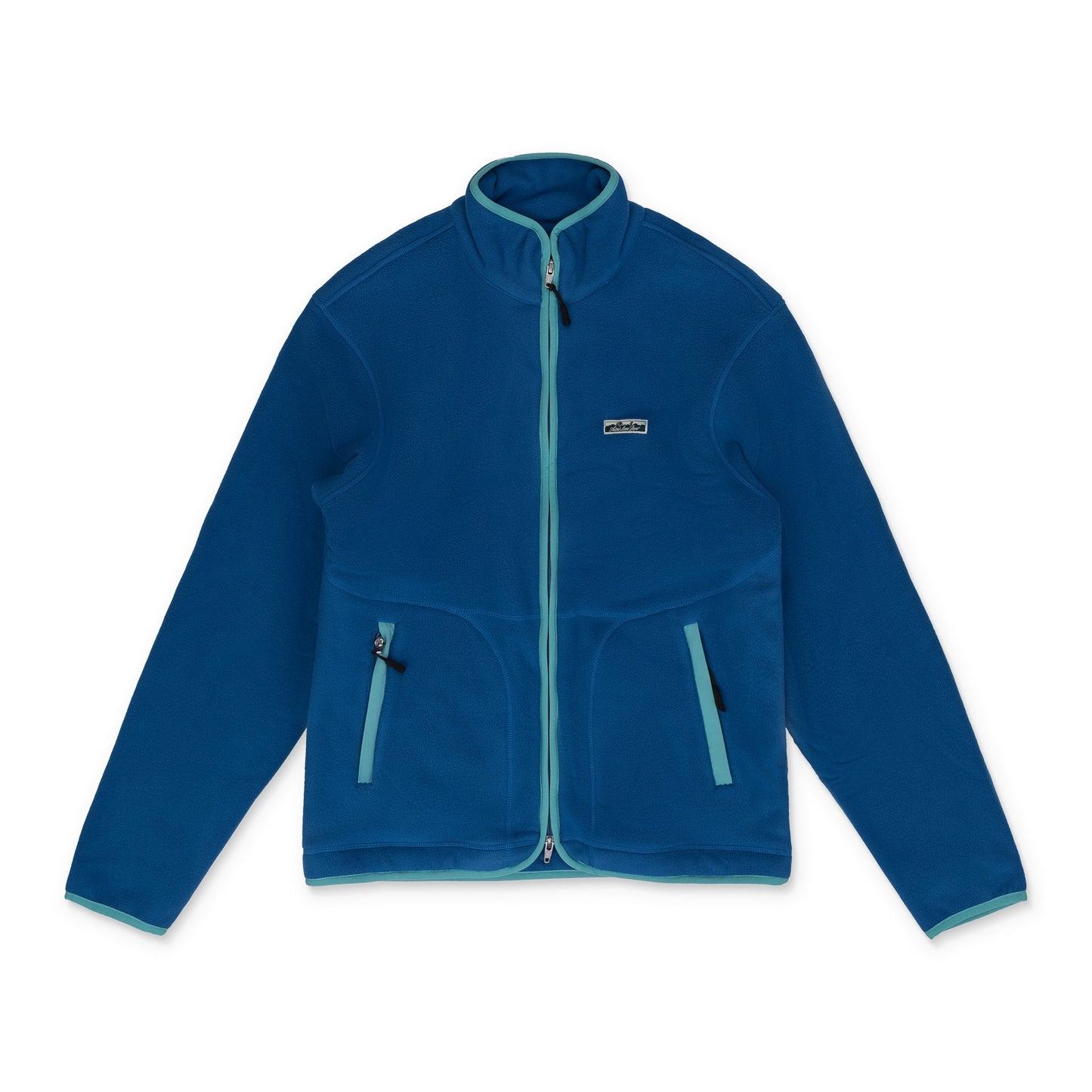 Blue Low Pile Full Zip Fleece Jacket