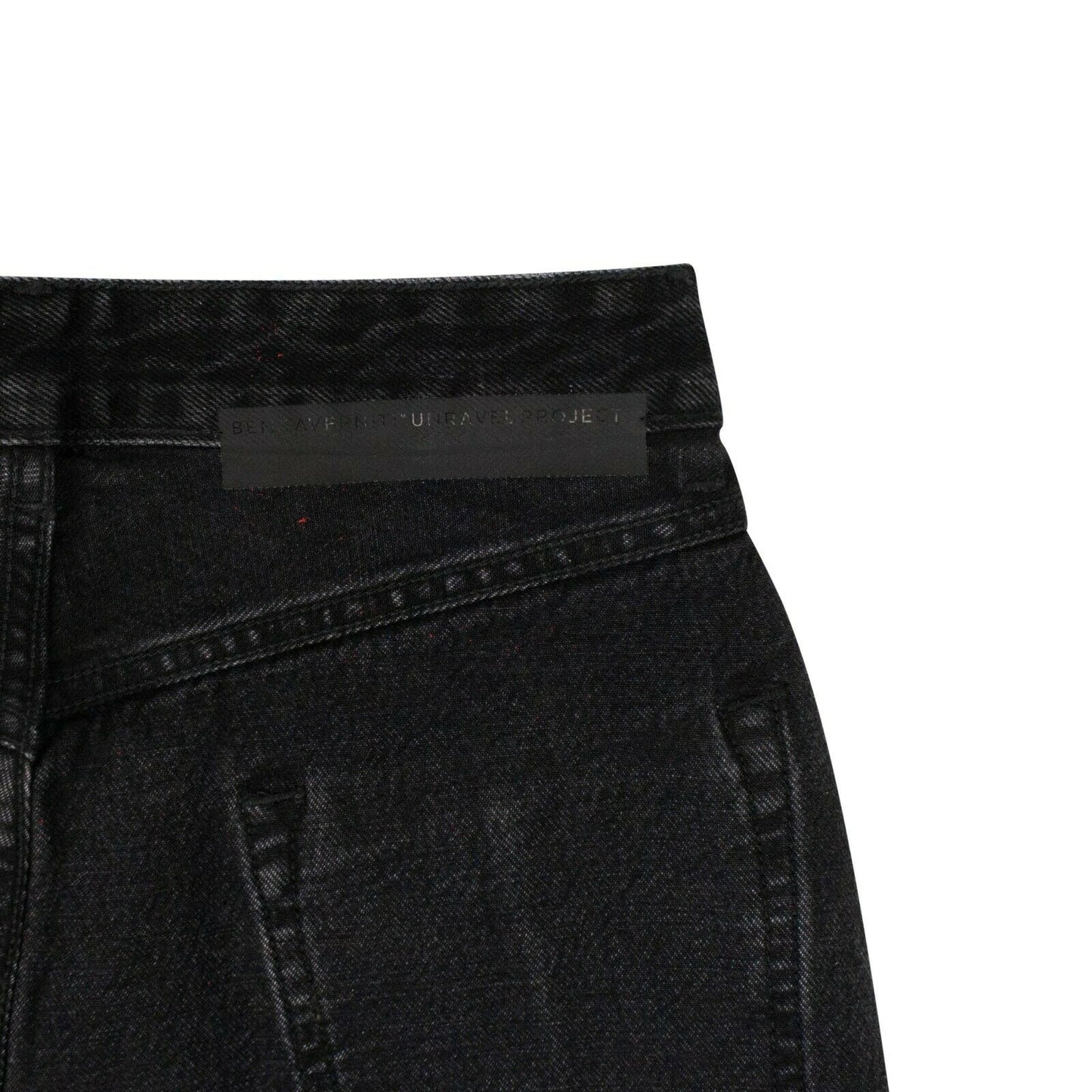 Unravel Project Reverse Shorts Laye Stretch Leggings - Black