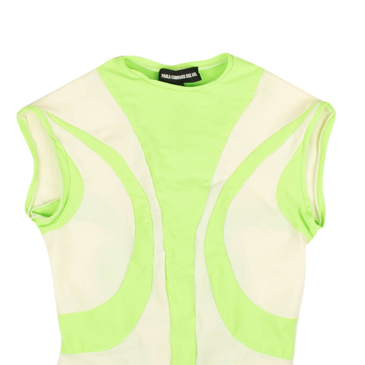 Paula Canovas Del Vas Lycra Sleeveless Top - Green