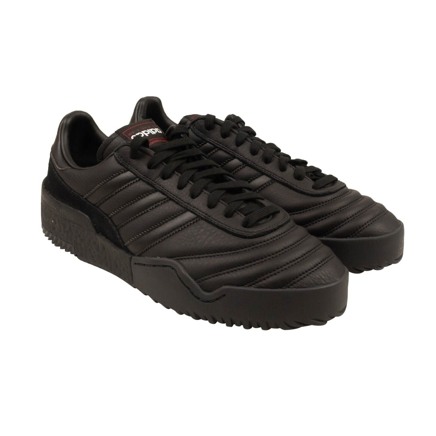 Adidas X ALEXANDER WANG Black Leather BBall Soccer Sneakers