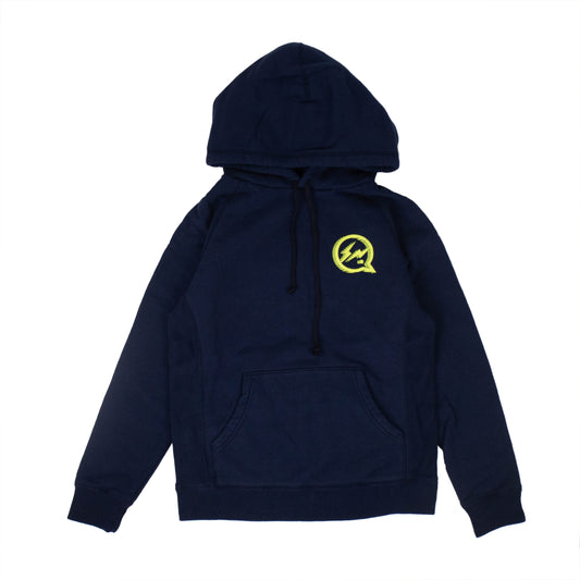 Denim By Vanquish & Fragment Chest Logo Hoodie - Navy