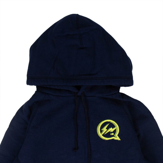 Denim By Vanquish & Fragment Chest Logo Hoodie - Navy