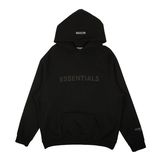 SS20 Black Front Logo Hoodie