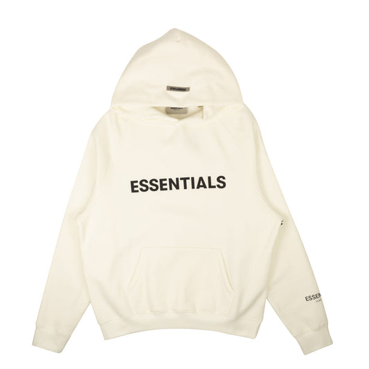 SS20 White Front Logo Hoodie
