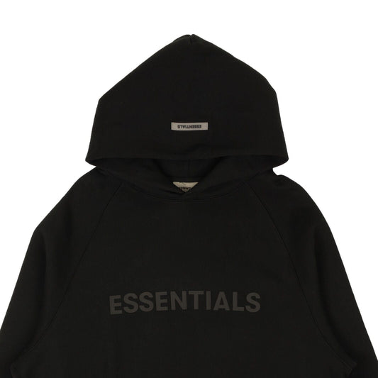 SS20 Black Front Logo Hoodie