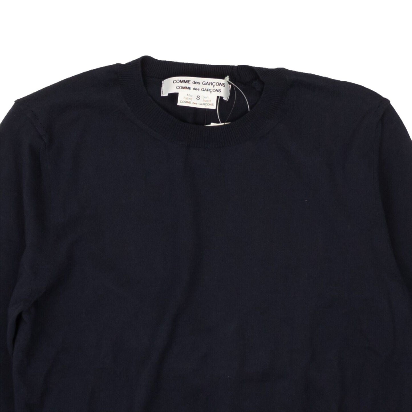 Navy Blue Crewneck Pullover Sweater