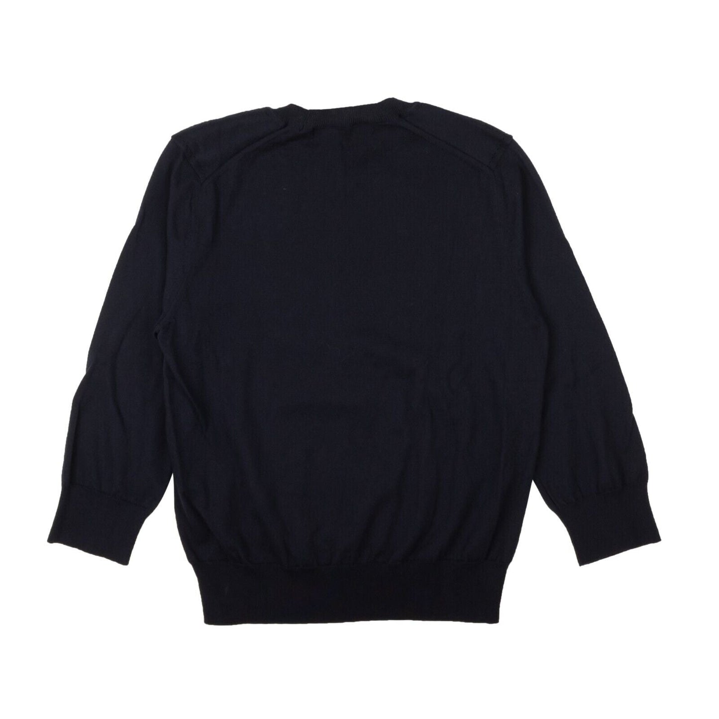 Navy Blue Crewneck Pullover Sweater