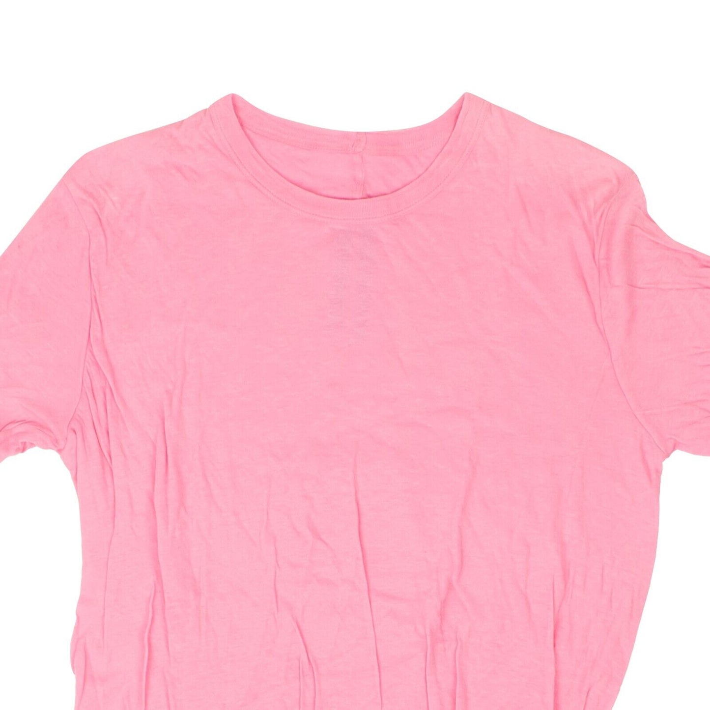 Pop Pink Double Cotton Short Sleeve T-Shirt