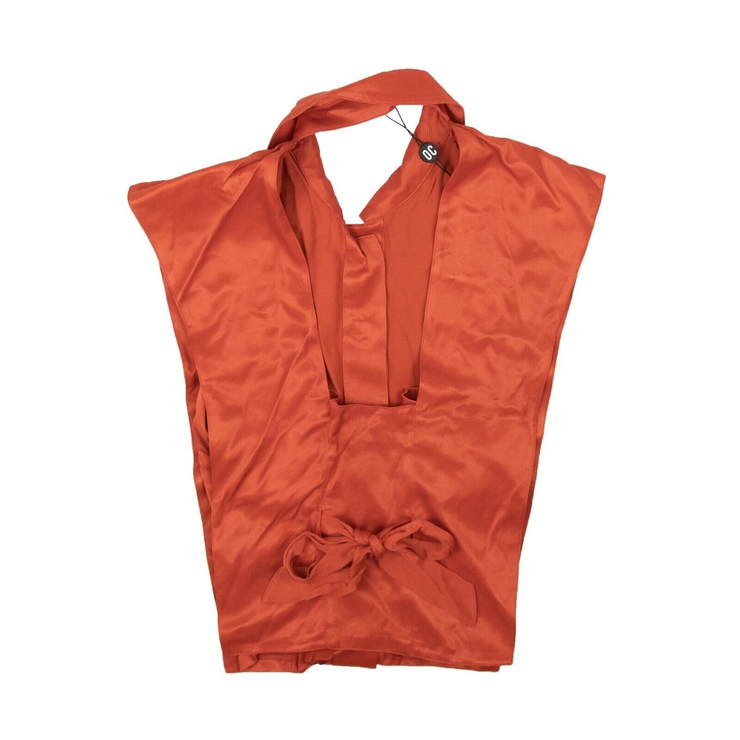 Opening Ceremony Tie Back Shell Blouse - Rust