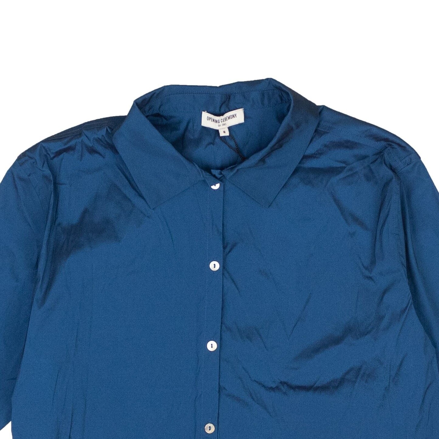 Opening Ceremony Stretchy Baby Pointed Blouse - Navy