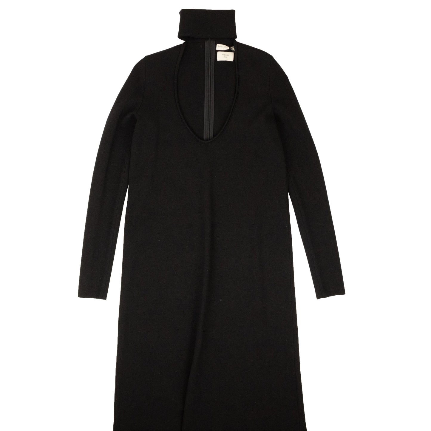 BOTTEGA VENETA Black Stretch Maxi Dress