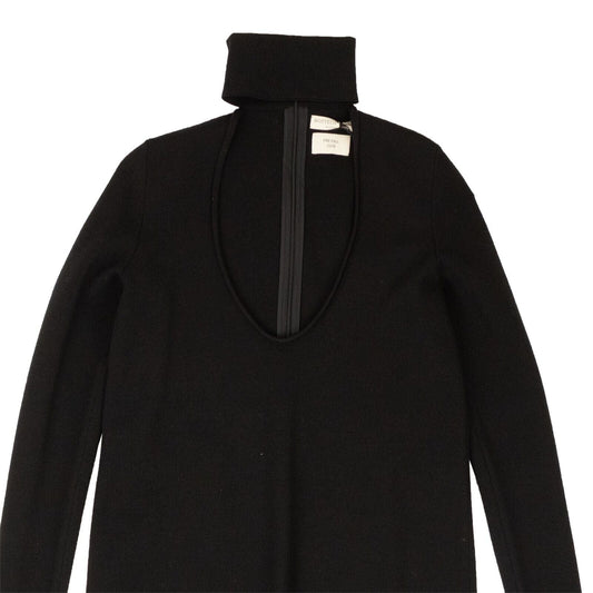 BOTTEGA VENETA Black Stretch Maxi Dress