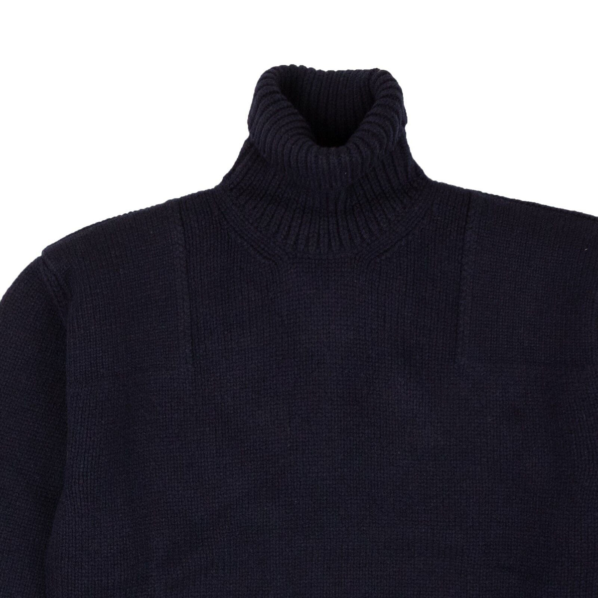 Navy Shetland Turtleneck Sweater