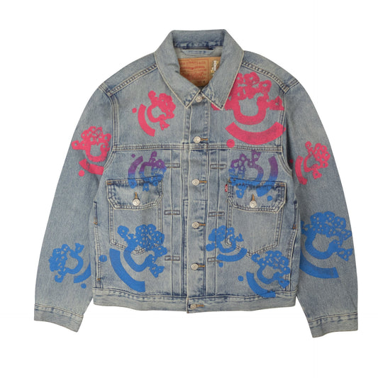 Light Blue Bstroy Tears Type-2 Denim Jacket