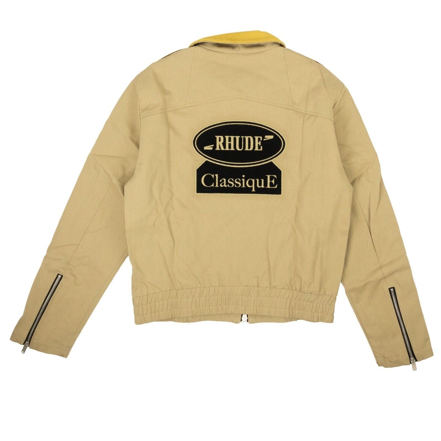 Tan Brown Cotton Twill Blouson Jacket