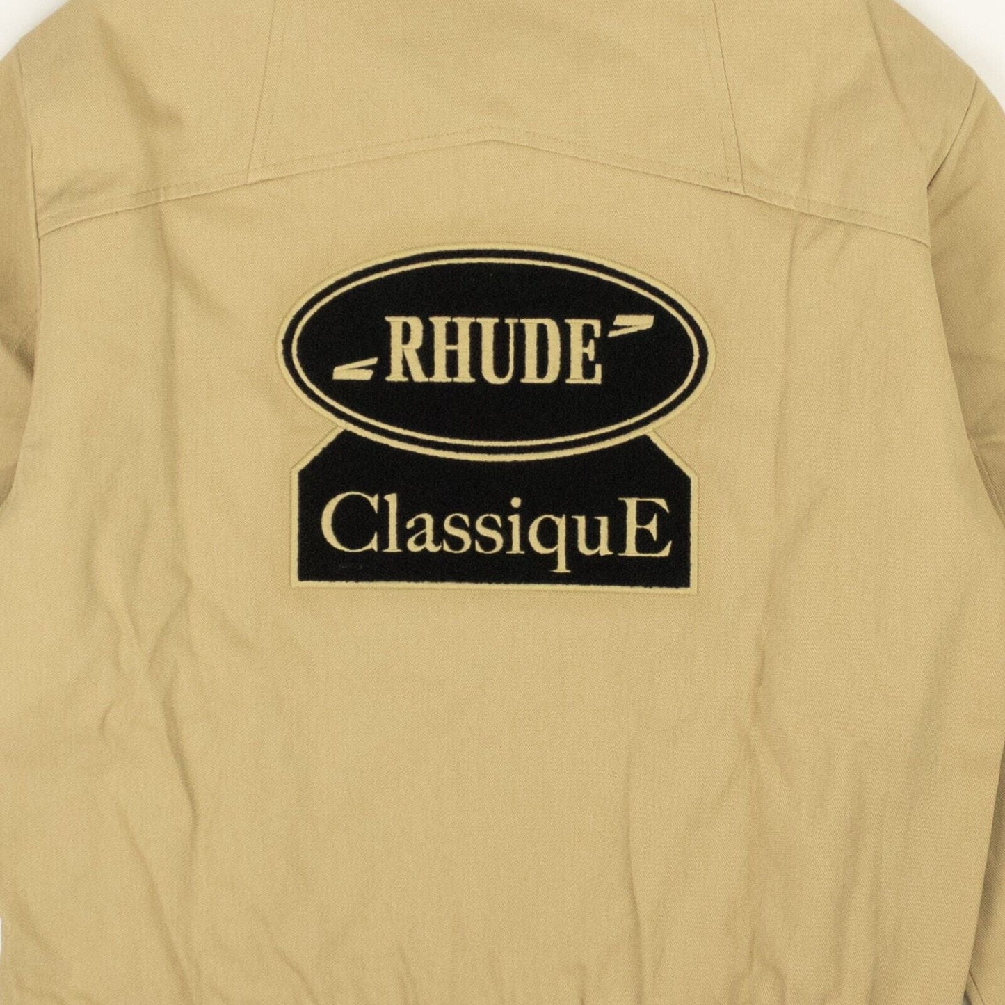 Tan Brown Cotton Twill Blouson Jacket