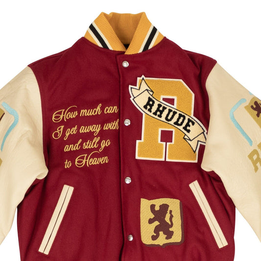 BOURDEAUX/CREAM LE VALLEY VARSITY JACKET