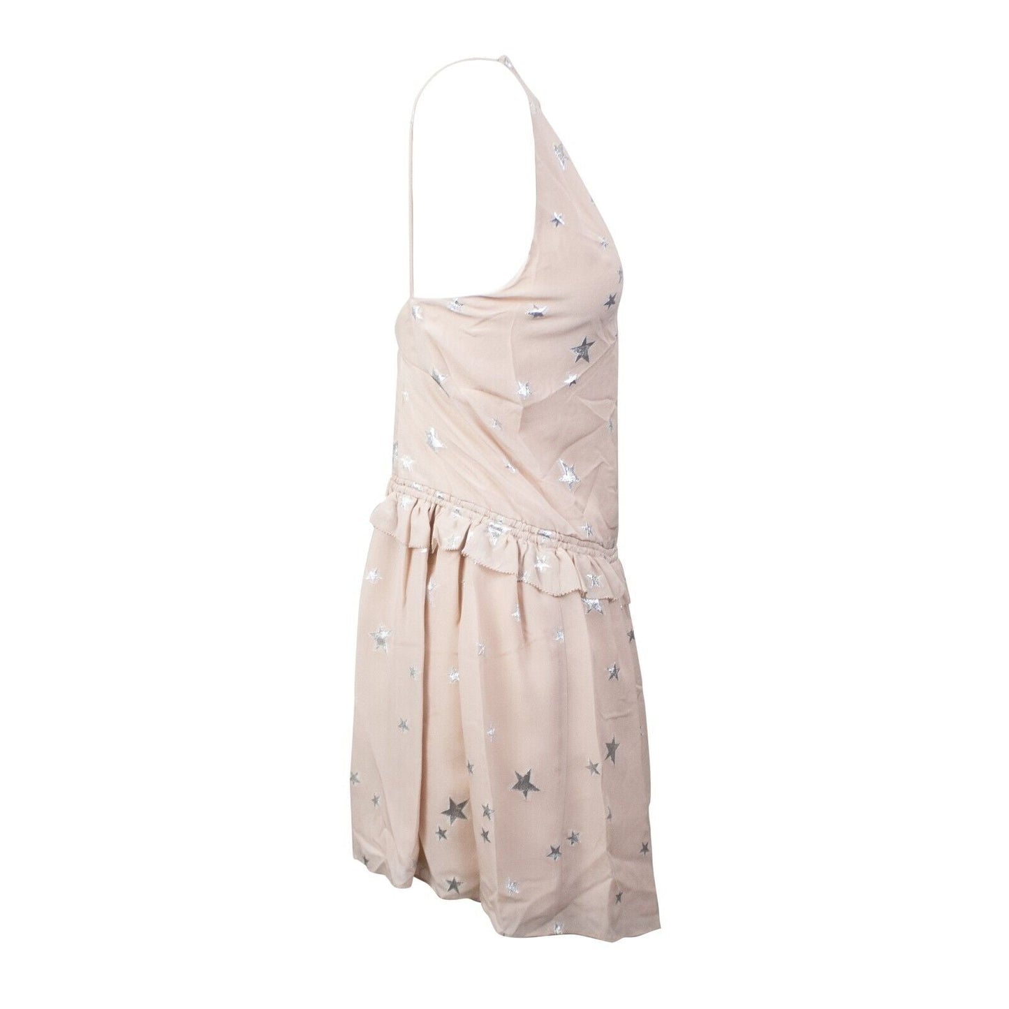 Amiri Stars Fil Coupe Halter Dress - Nude
