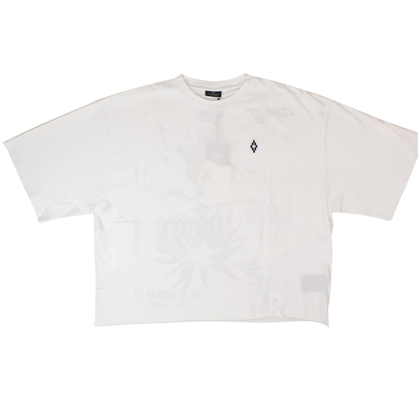 Marcelo Burlon Flower Shipping Over Tee - White