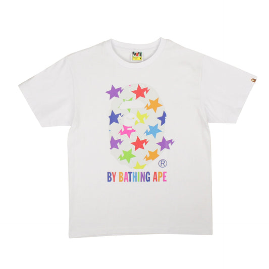 Bape Big Head Star Tee - Multi