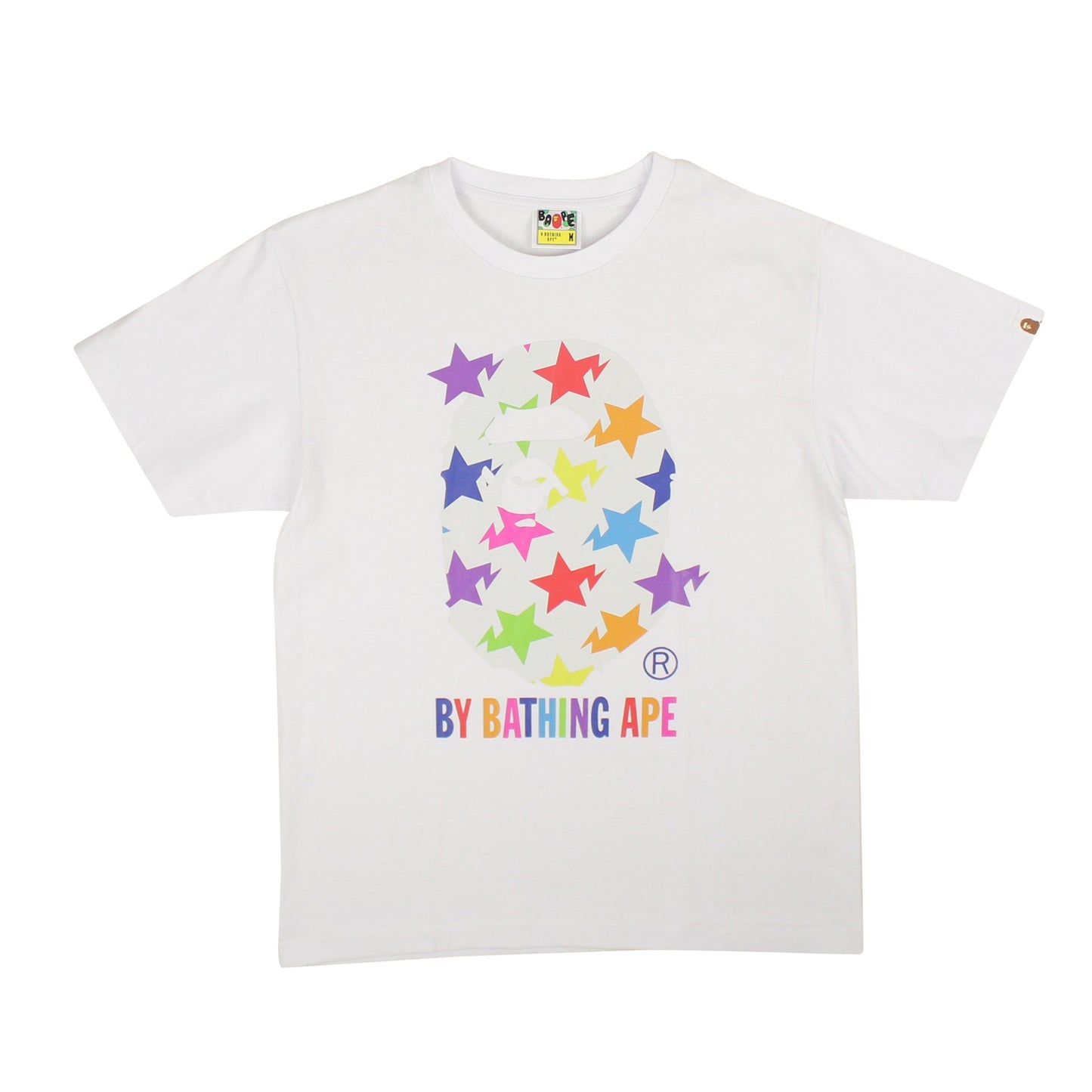 Bape Big Head Star Tee - Multi