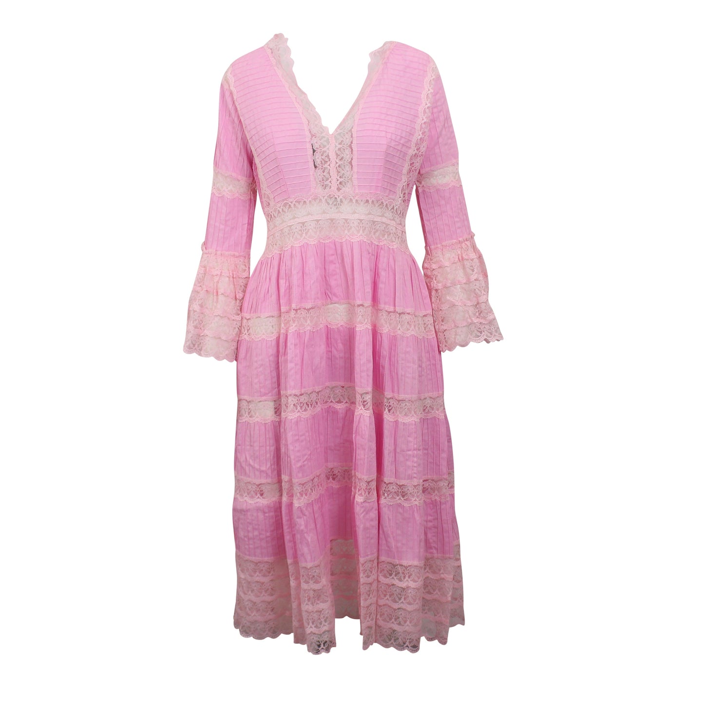 Le Jesus Patchwork Prairie Tent Dress - Red