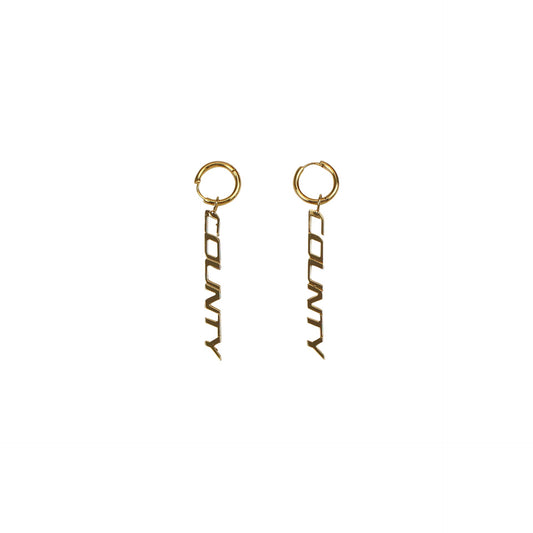 Marcelo Burlon County Pendant Earrings - Gold