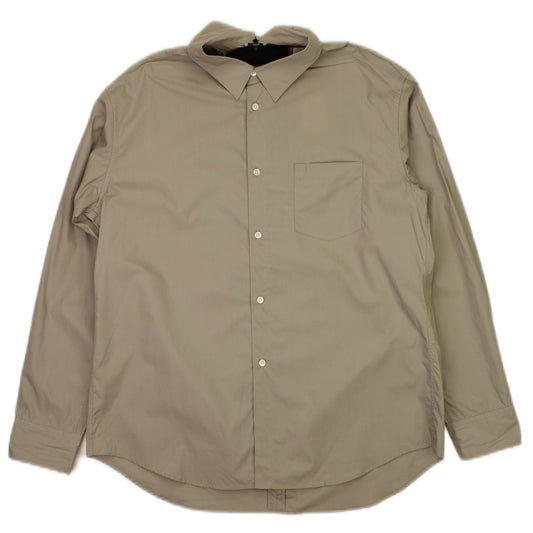 Kudos Back Slit Open Shirt - Gray