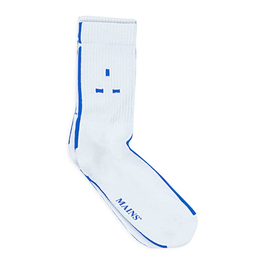 LOGO WHITE/BLUE SOCKS