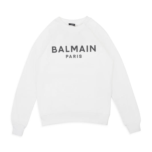 LOGO CREWNECK WHITE SWEATSHIRT