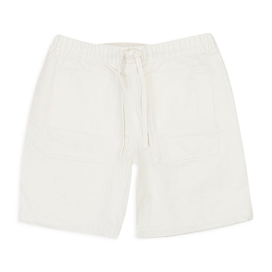 WHITE DENIM SHORTS