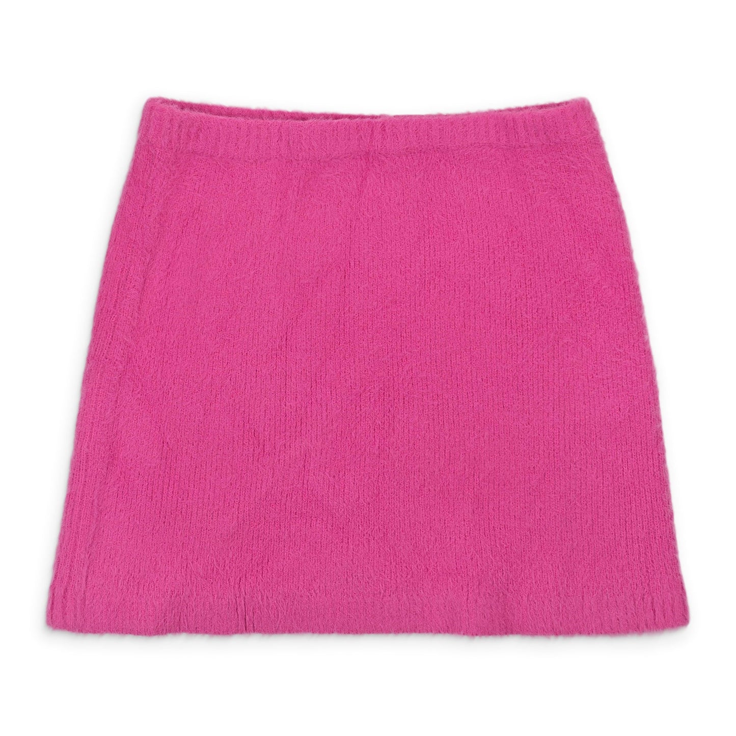 FURRY FUSCHIA MINI SKIRT