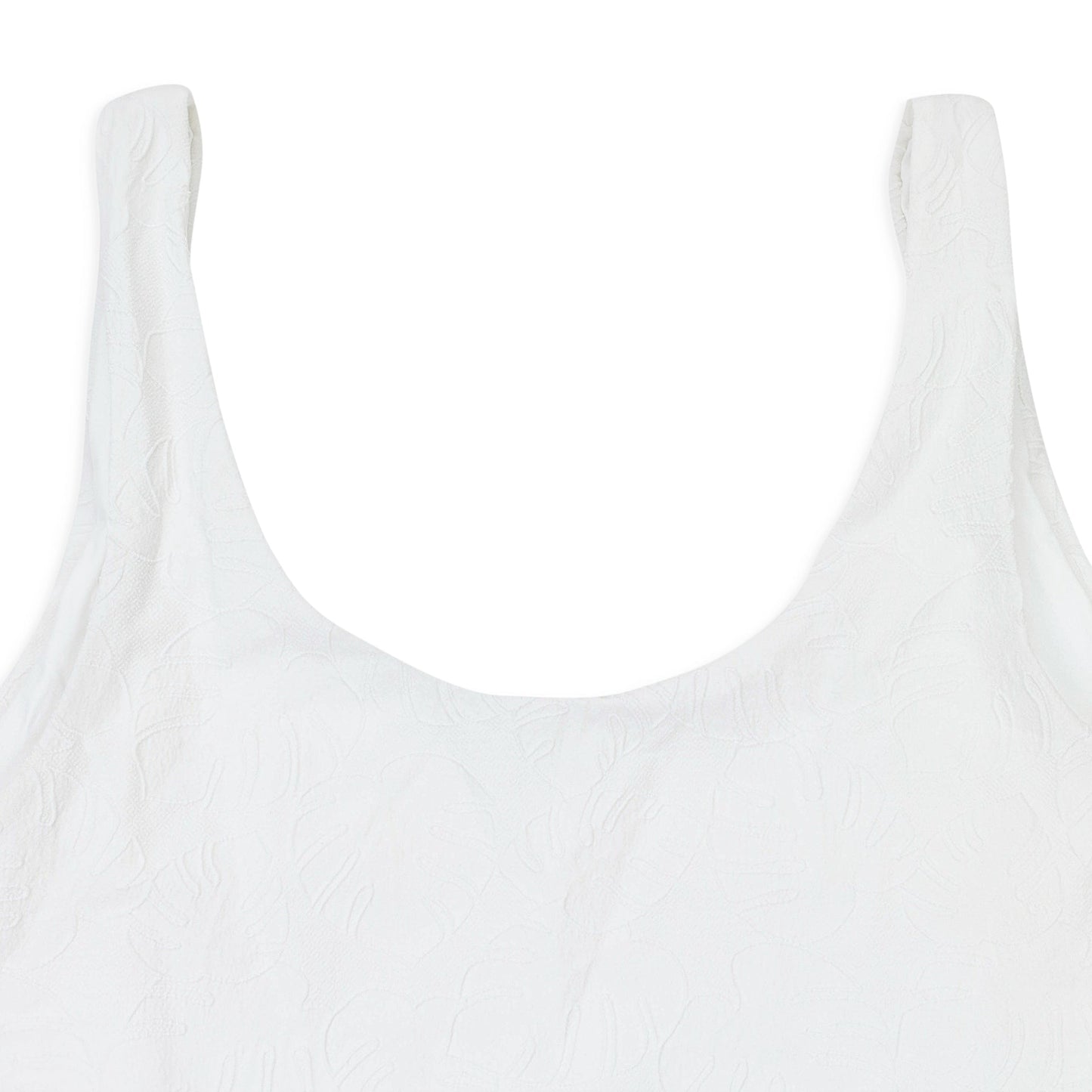 REINA OLGA FOR A RAINY DAY WHITE ONE-PIECE