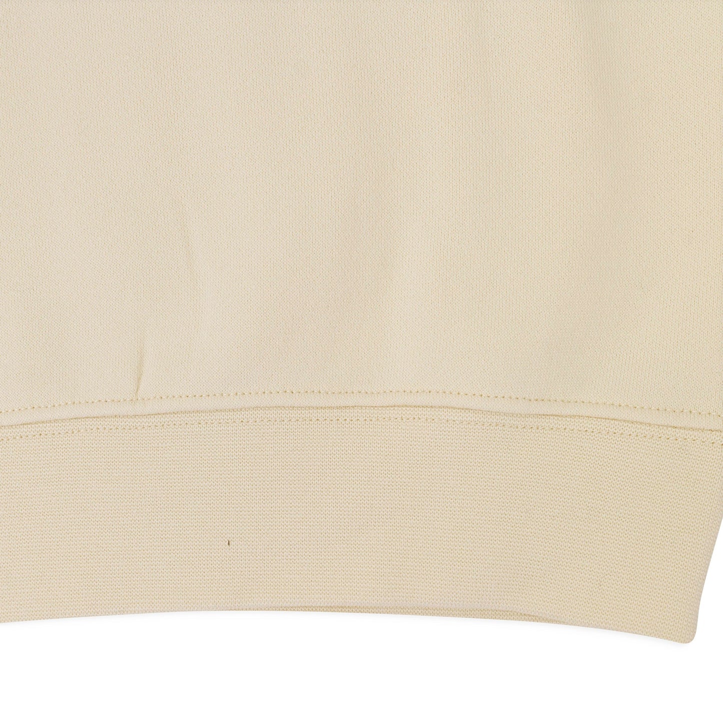 QUARTER ZIP CREAM SWEATSHIRT