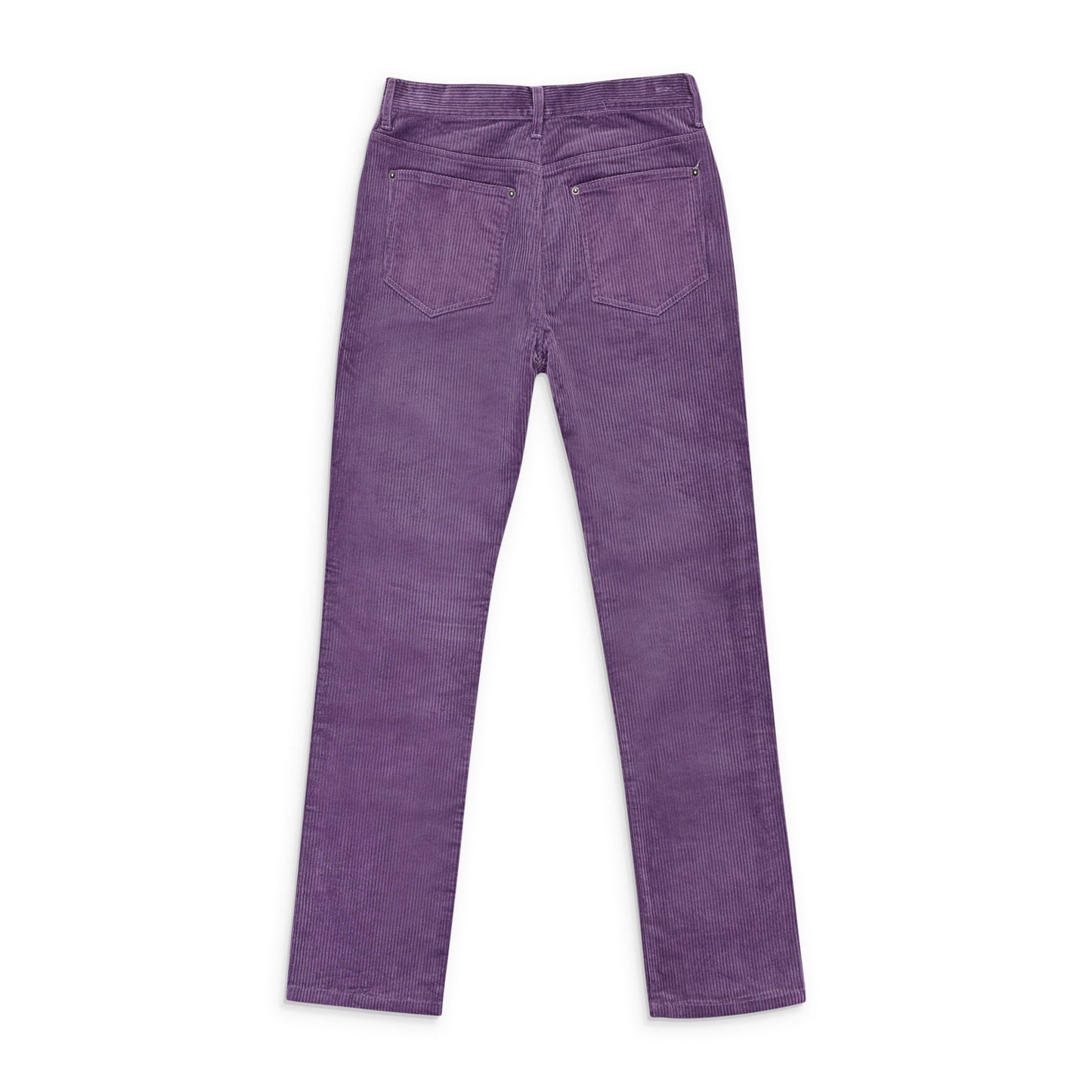 STRETCH CURDUROY PURPLE LACE-UP JEANS