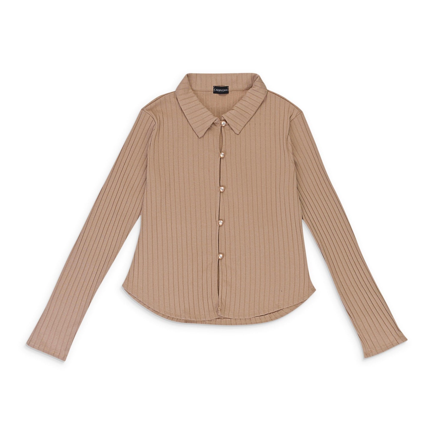 KEYHOLE TAN CARDIGAN